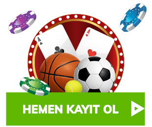 Oyun kartları ve spor toplarıyla hemen kayıt ol butonu